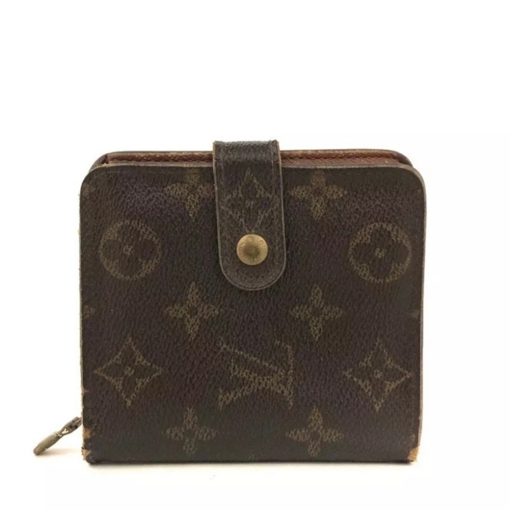 LV Louis Vuitton Monogram Compact Zipa Bifold Wallet